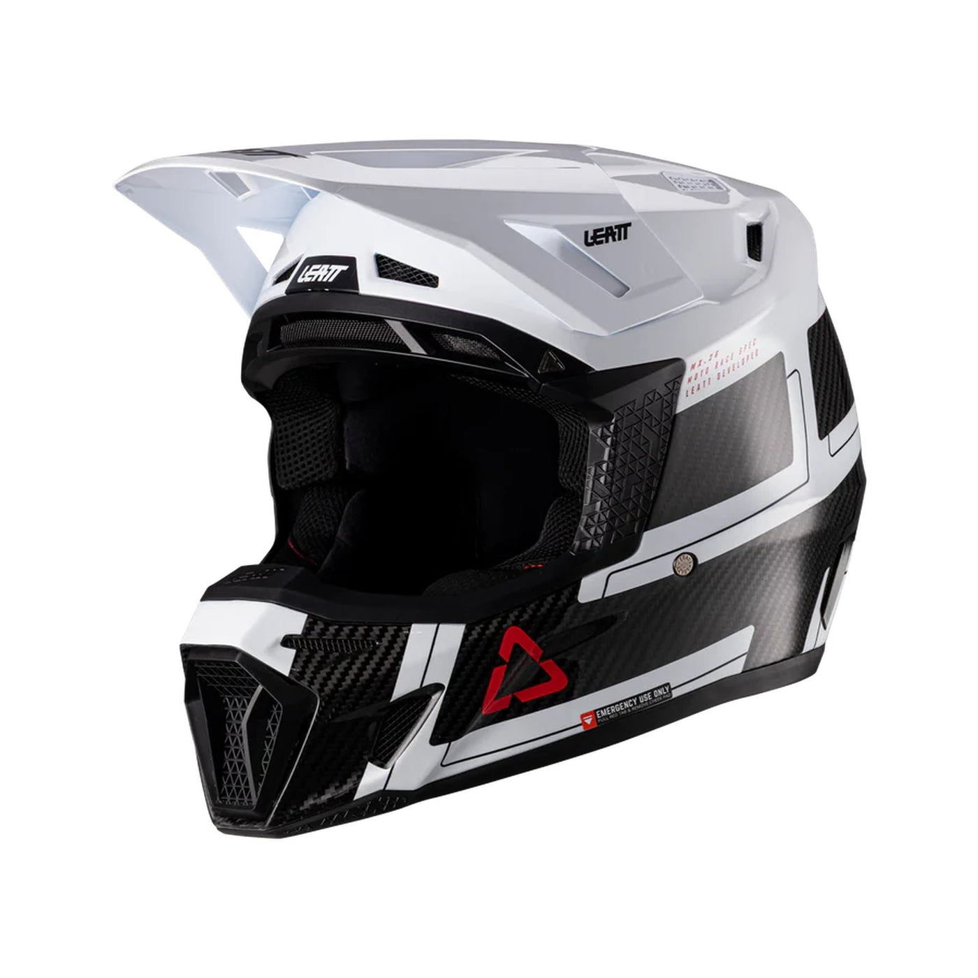 Leatt Helmet Kit Moto 9.5 Carbon/White V26