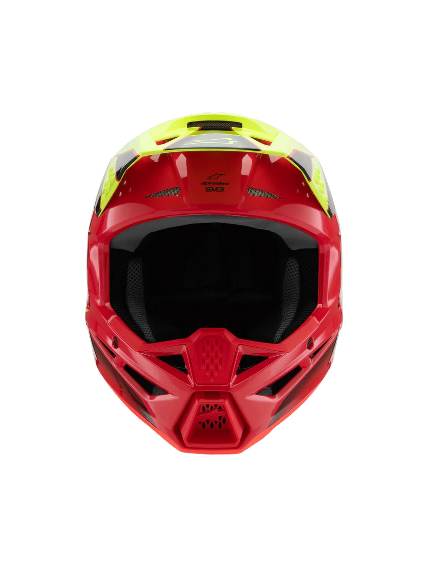 Alpinestars Helmet SM3 Youth Fray Red/Yellow Fluo/Black