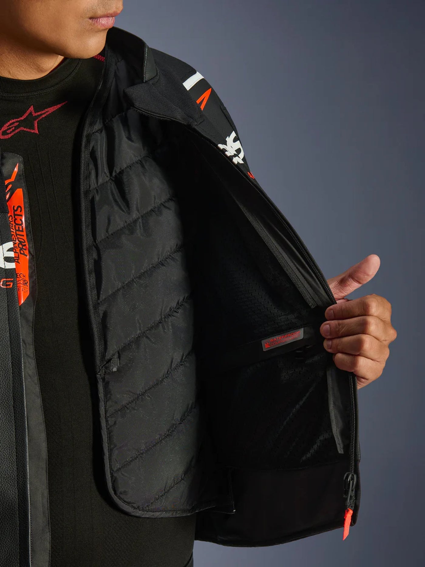 Alpinestars Leather Jacket GP Force v2 Black/White
