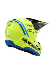 Alpinestars Helmet SM3 Youth Radium Yellow Fluo/Black/Blue