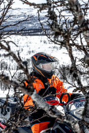 AMOQ Ballast Electric visor Helmet Black/Orange