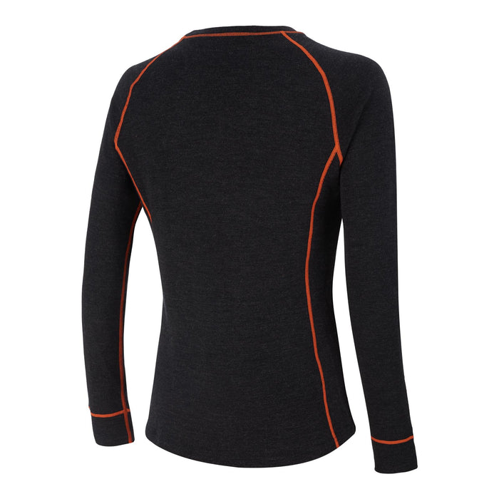 AMOQ 100% Merino Base Layer Jersey Gray/Orange