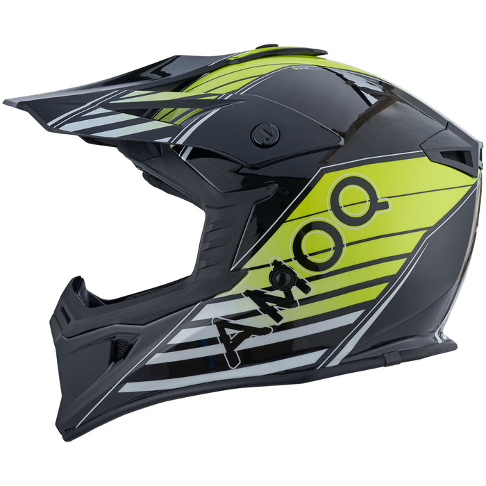 AMOQ Meteor V2 Helmet Axis Black/Yellow glossy