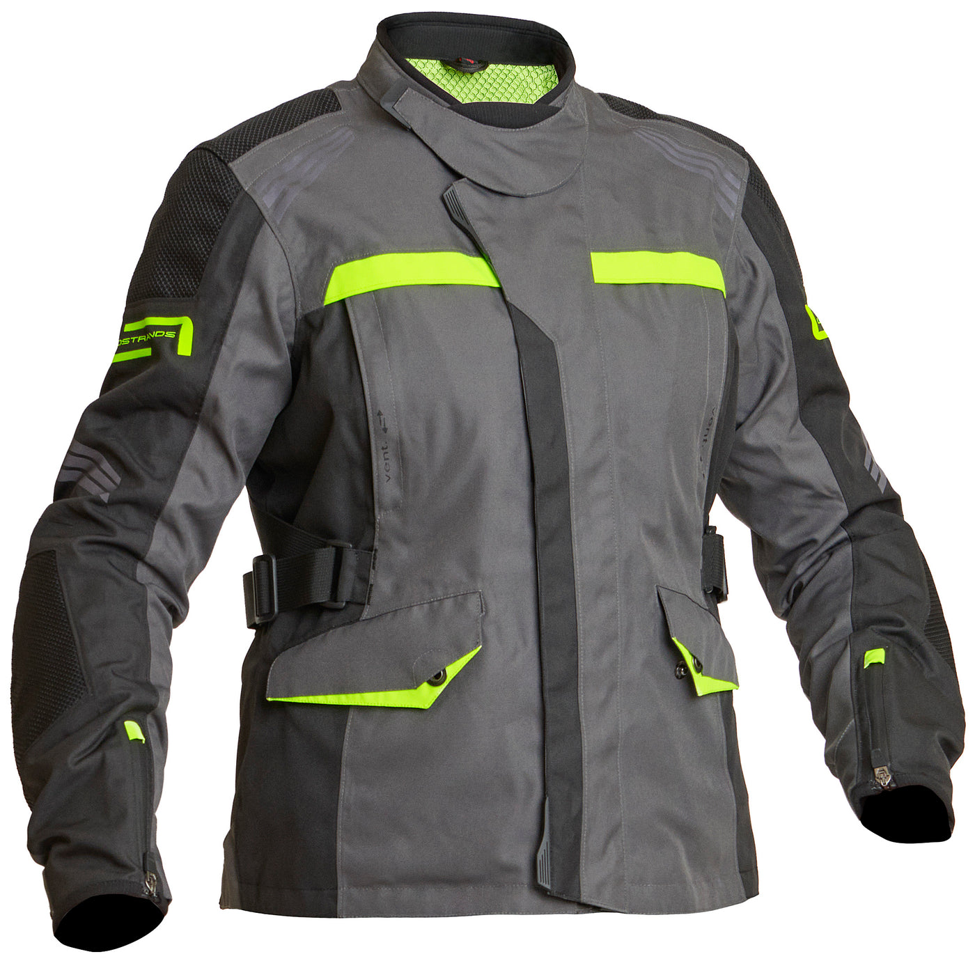Lindstrands Textile Jacket Granberg Women Grey/yellow