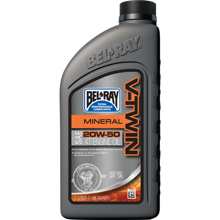 Bel-Ray V-Twin Mineral 20W-50 1L