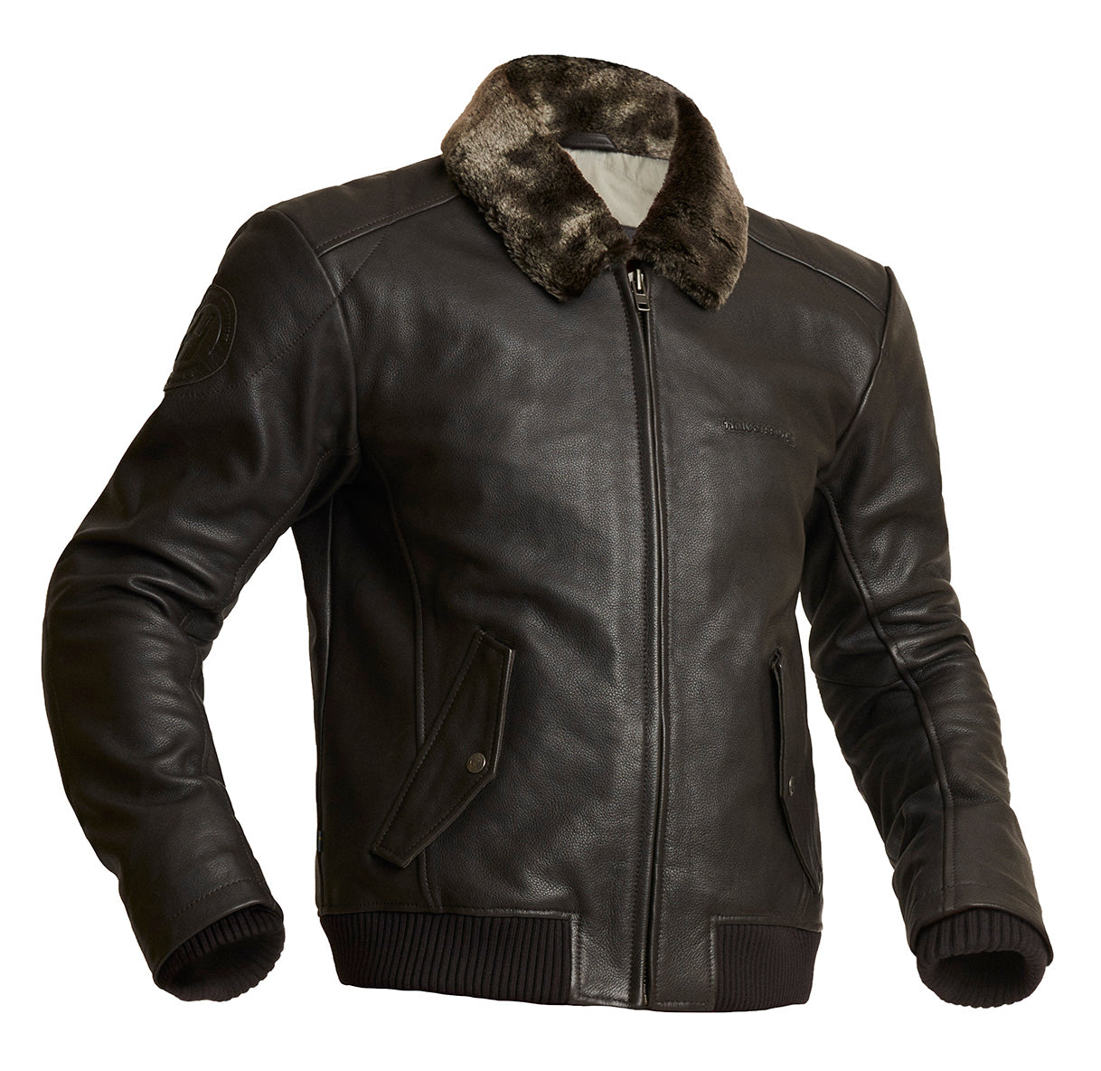 Halvarssons Leather Jacket Torsby Brown