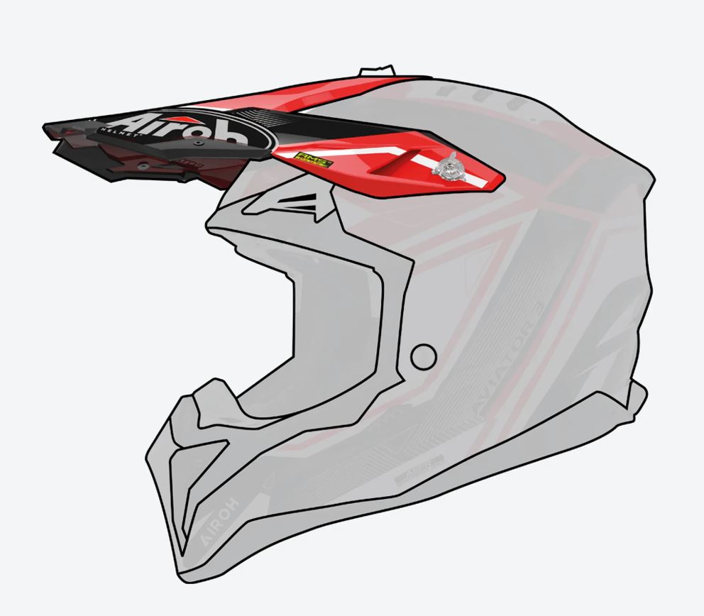 Airoh Aviator 3 Peak League red gloss