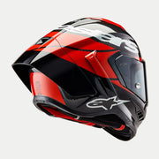Alpinestars Helmet Supertech R10 Element Black/Carb/Fluo Red/White