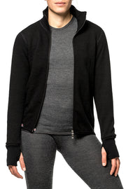 Woolpower Full zip 400 Merino Mid layer Jacket black