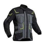 Lindstrands Textile Jacket Myrvik Grey/Black/Yellow