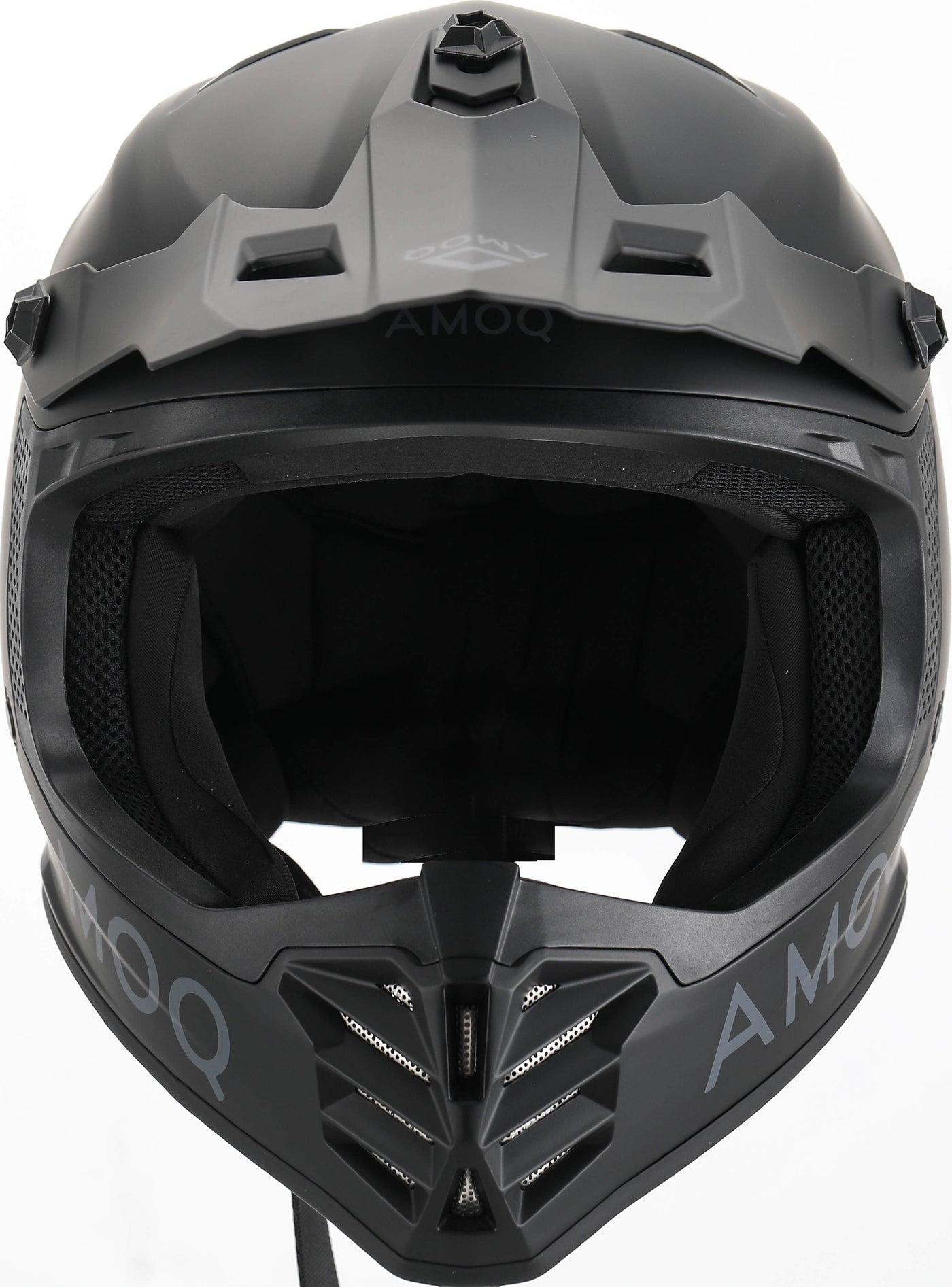 AMOQ Meteor V2 JNR MX helmet Blackout