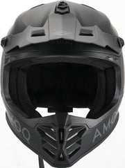 AMOQ Meteor V2 JNR MX helmet Blackout