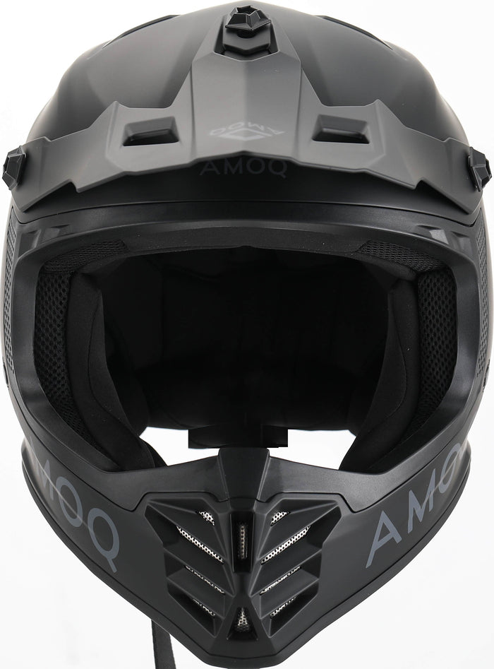 AMOQ Meteor V2 JNR MX helmet Blackout