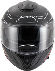 APEX Helmet FC500 Carbon Assen white/red/blue matt
