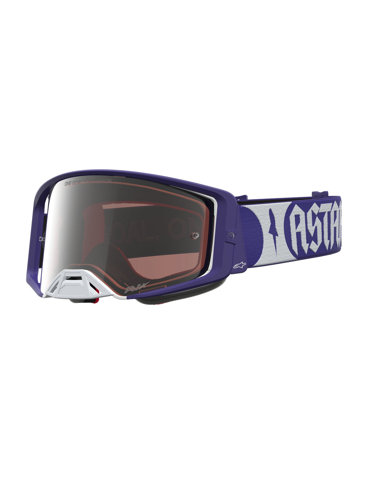 Alpinestars Goggle Supertech Atrox Deep Blue White Mirror Silver