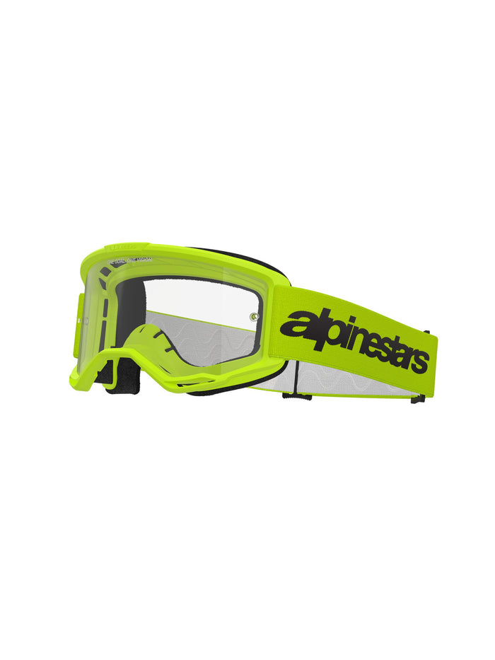 Alpinestars Goggle Vision 3 WORDMARK YELLOW FLUO Clear