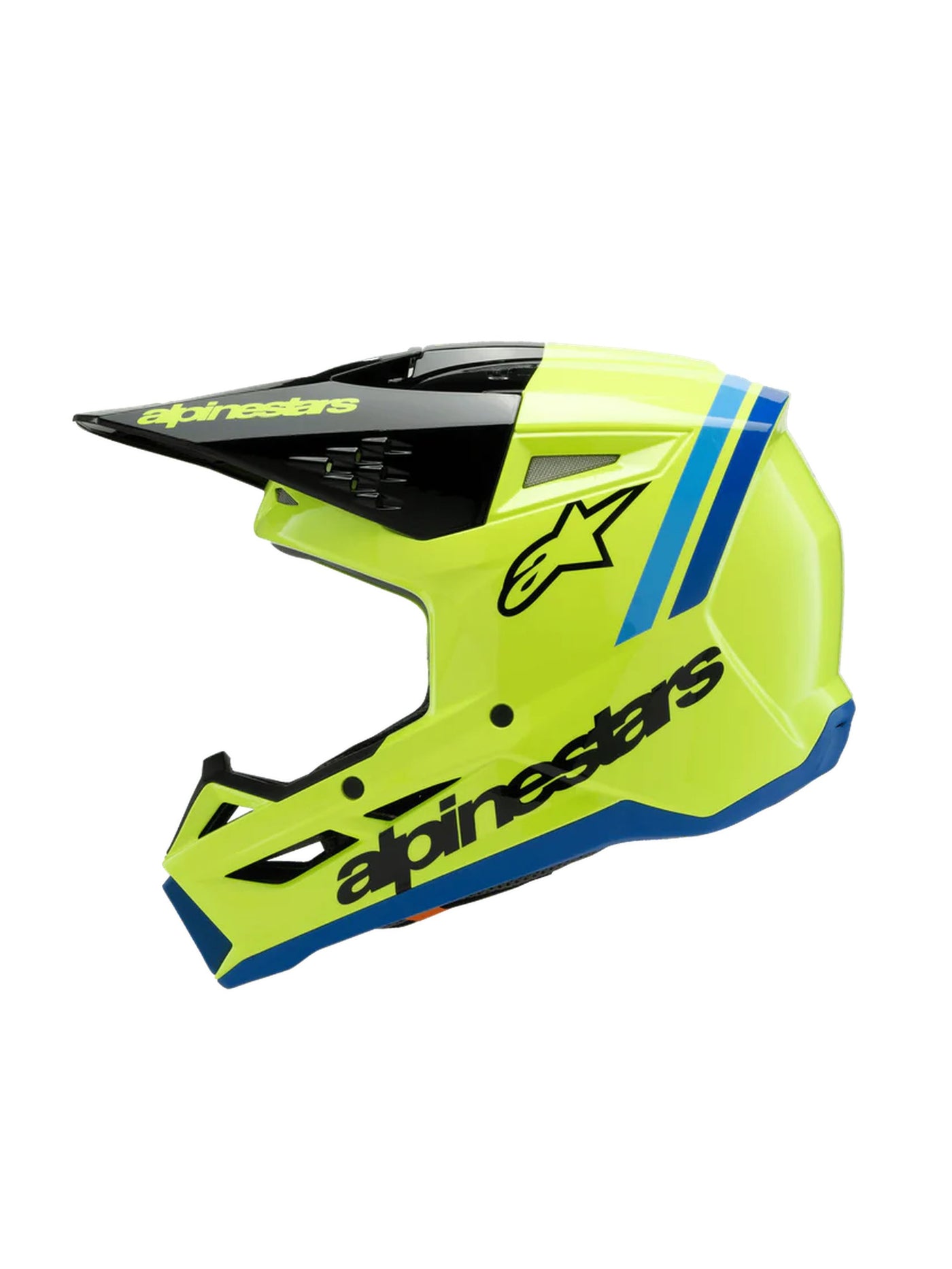 Alpinestars Helmet SM3 Youth Radium Yellow Fluo/Black/Blue