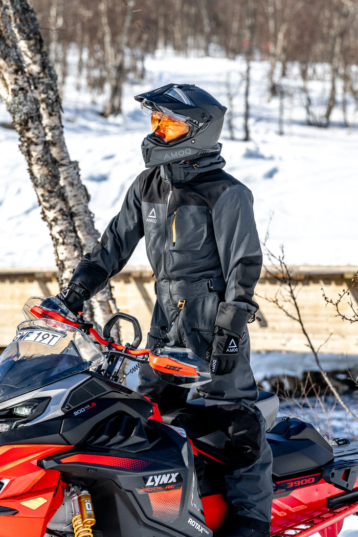AMOQ Rocket V3 Monosuit Dk Grey/Black/Yellow