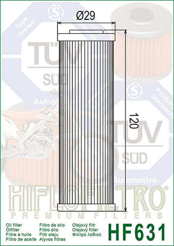 HiFlo oil filter HF631