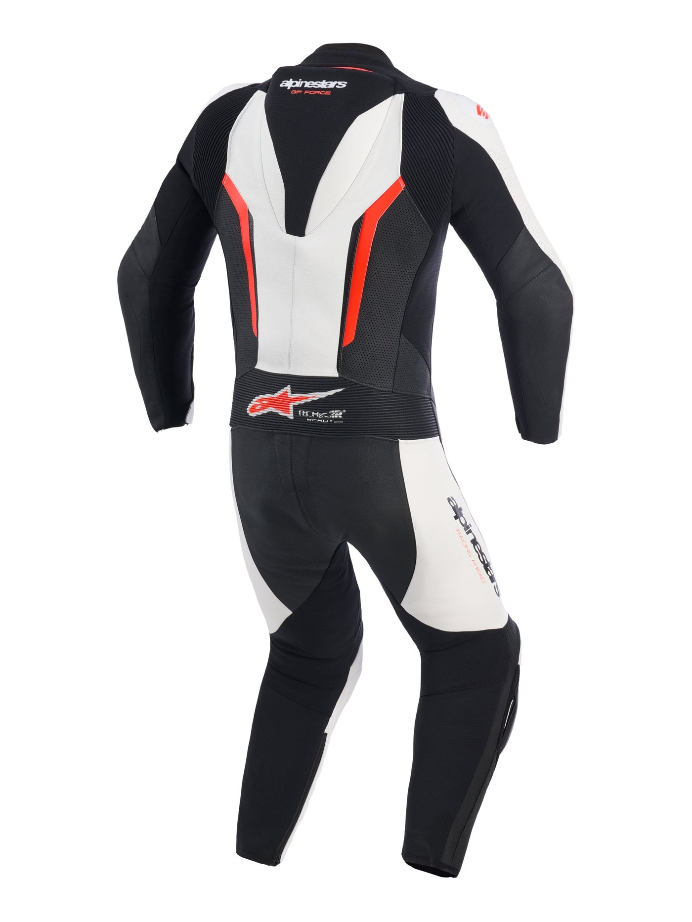 Alpinestars Leather suit 1PCS GP Force V2 Black/White/Red Fluo