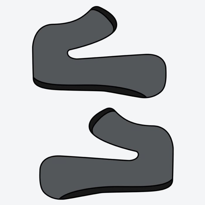Airoh Aviator 3 Washable cheek pads grey