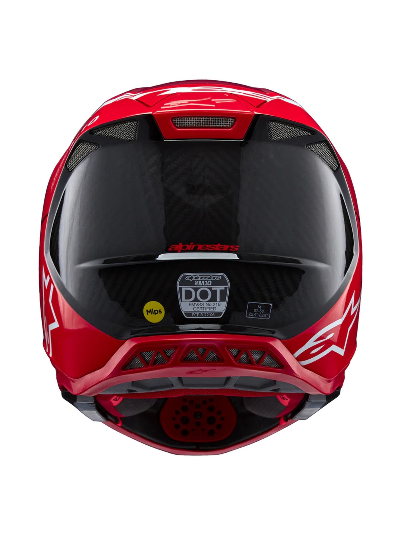 Alpinestars Helmet S-M10 2206 Flood Red Fluo