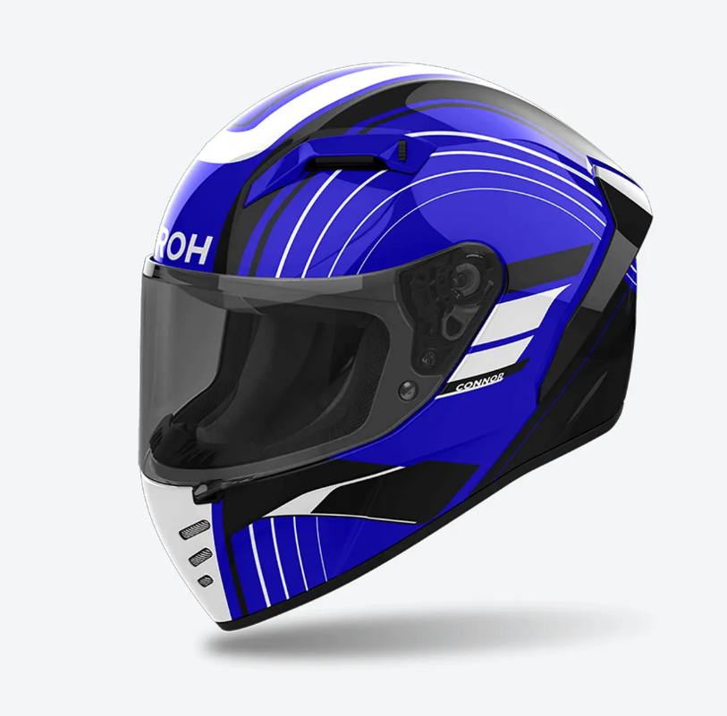Airoh Helmet Connor Achieve Blue Gloss