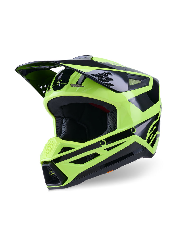Alpinestars Helmet S-M3 Heat Fluo Yellow/Black