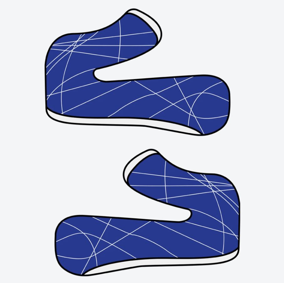 Airoh Aviator 3 Washable cheek pads blue