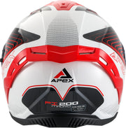 APEX Helmet FI200 Madrid white/red