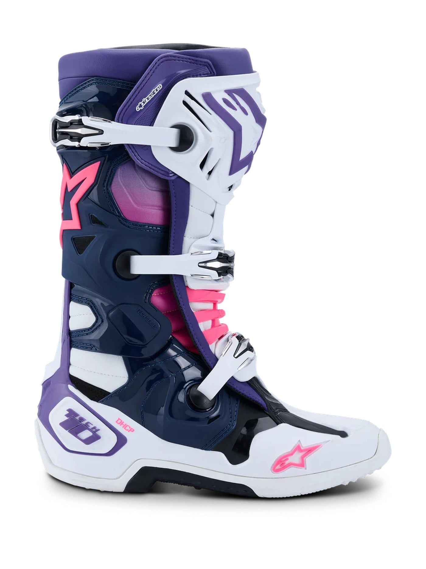 Alpinestars Boot Tech 10 White/Violet/Fluo Pink