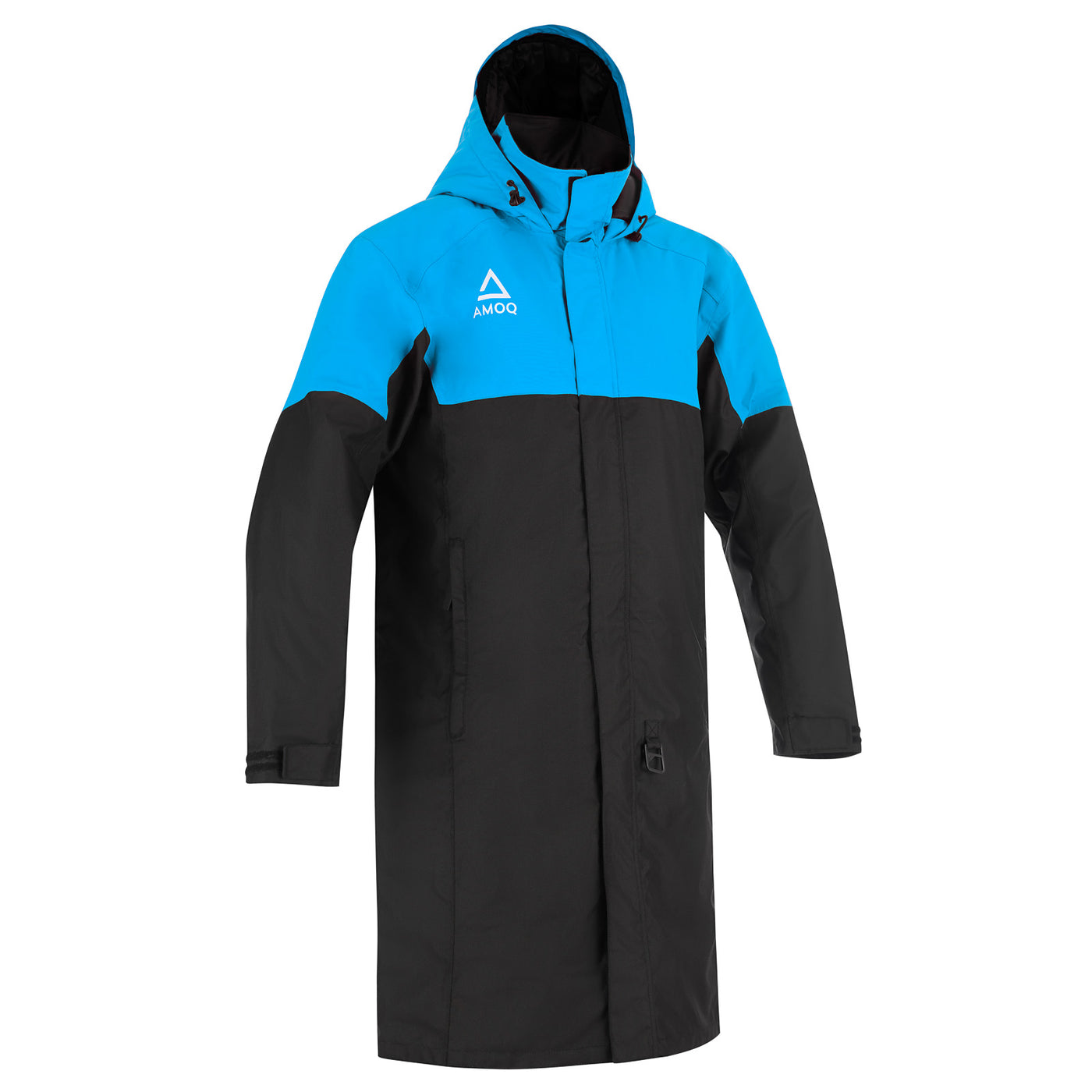 AMOQ Apex Racing Pit Coat Black/Sky Blue