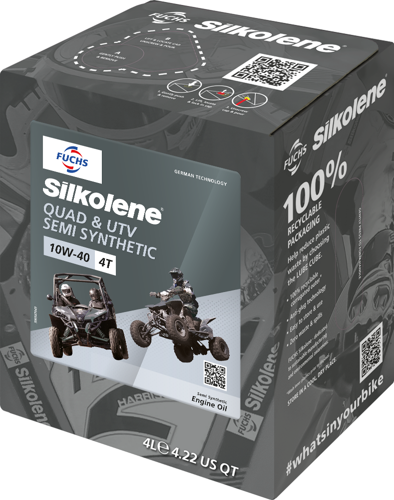 Silkolene QUAD & UTV 10W-40 4L CUBE (4)