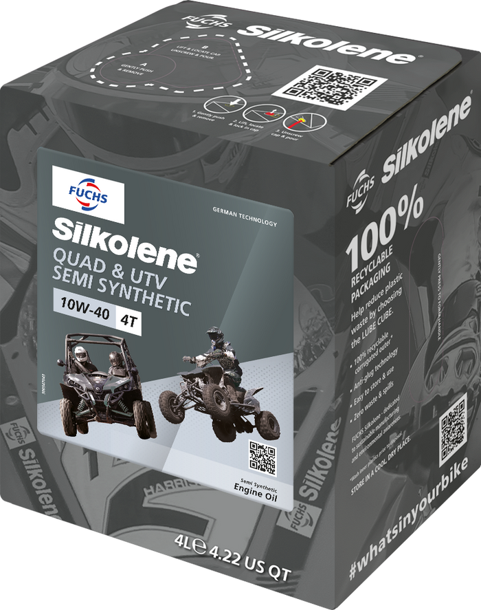 Silkolene QUAD & UTV 10W-40 4L CUBE (4)