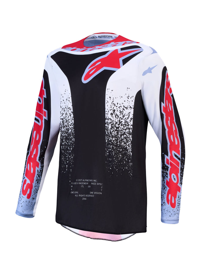 Alpinestars Jersey Fluid Drag Black/White/Blue/Red Fluo