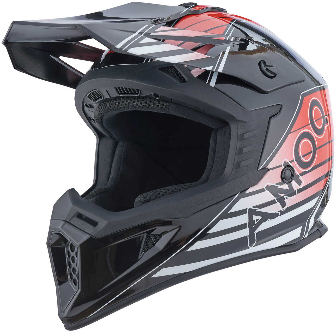 AMOQ Meteor V2 Helmet Axis Black/Red glossy