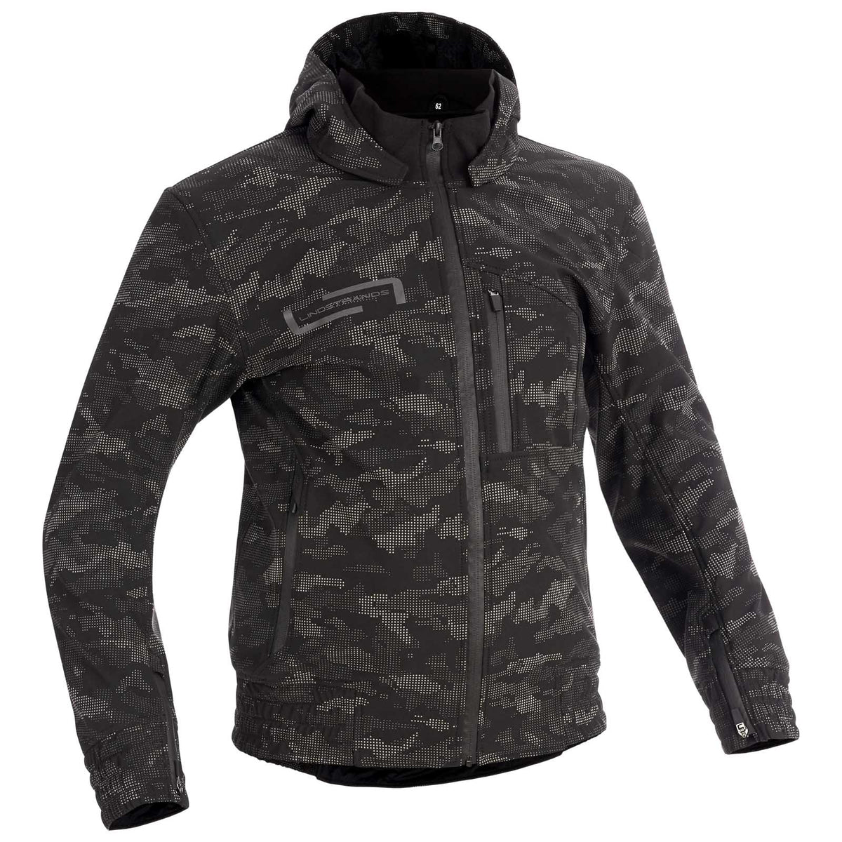 Lindstrands Textile jacket Frisen Black/reflecting pattern