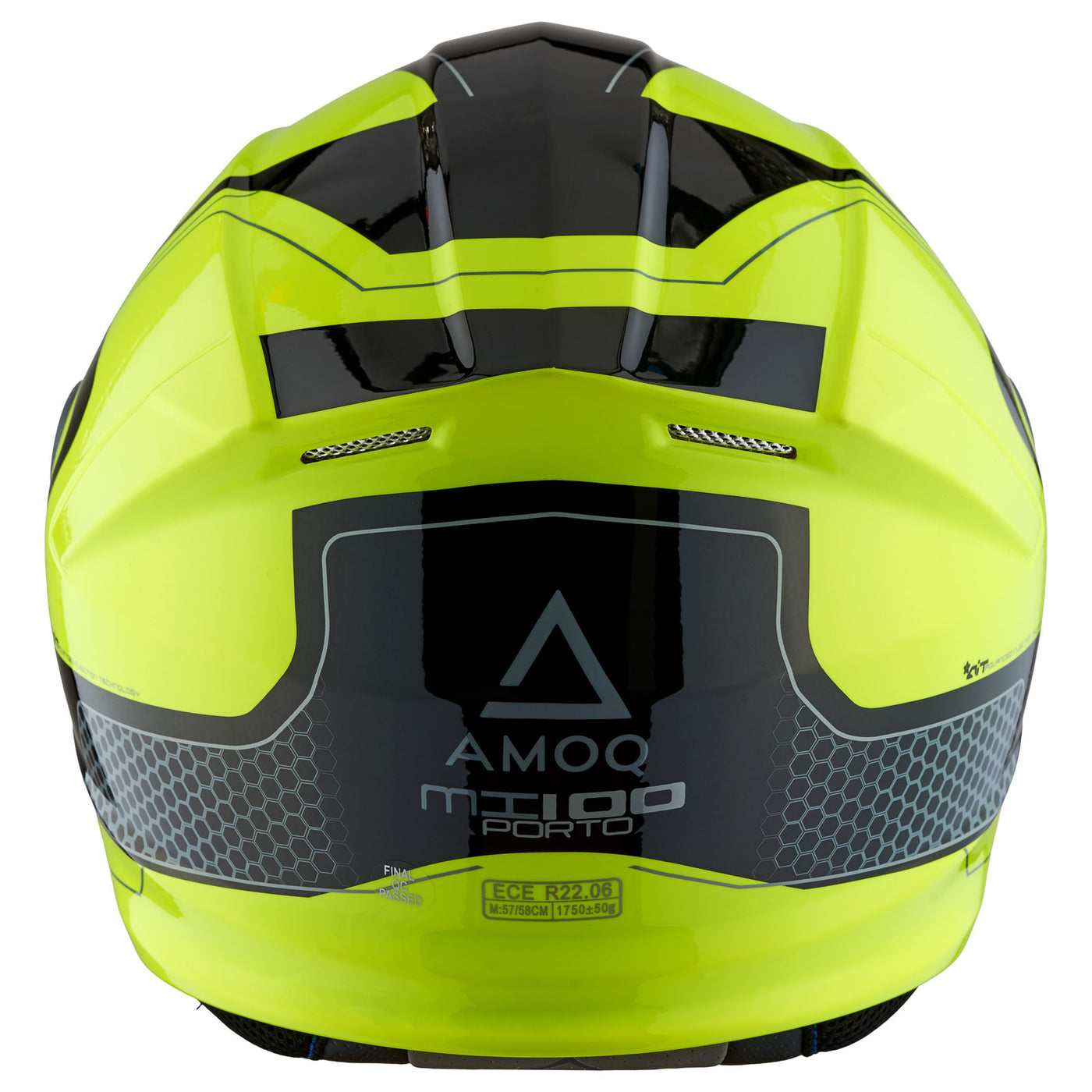 AMOQ Helmet MI100 Porto black/yellow