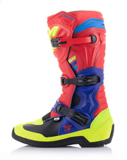 Alpinestars Boot Tech 3 Red/Blue/Yellow Fluo