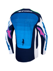 Alpinestars Jersey Techstar Maven White/Blue/Green Fluo