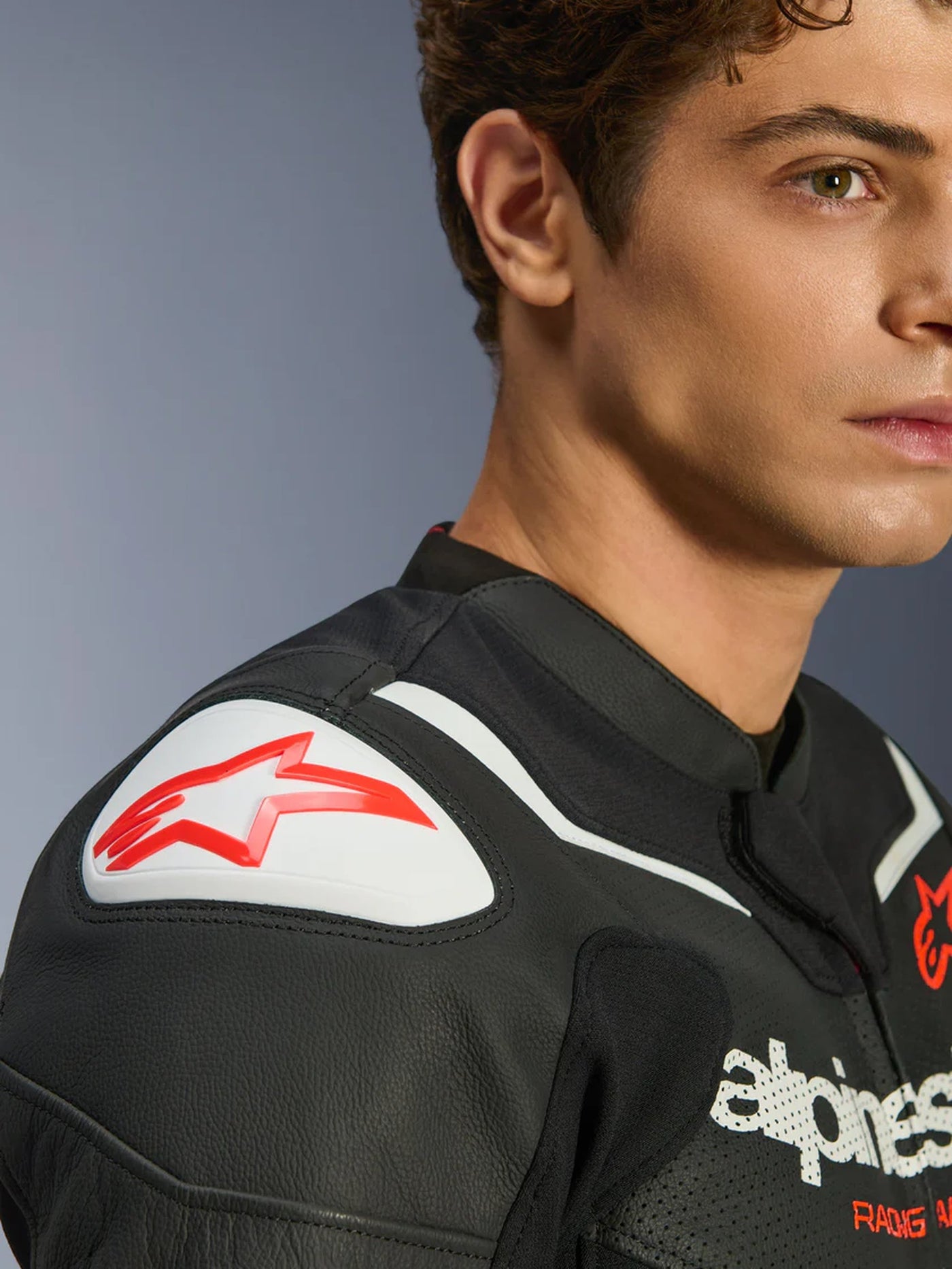 Alpinestars Leather Jacket GP Force v2 Airflow Black/White