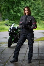 Lindstrands Textile Jacket Lomsen Woman Grey/Black