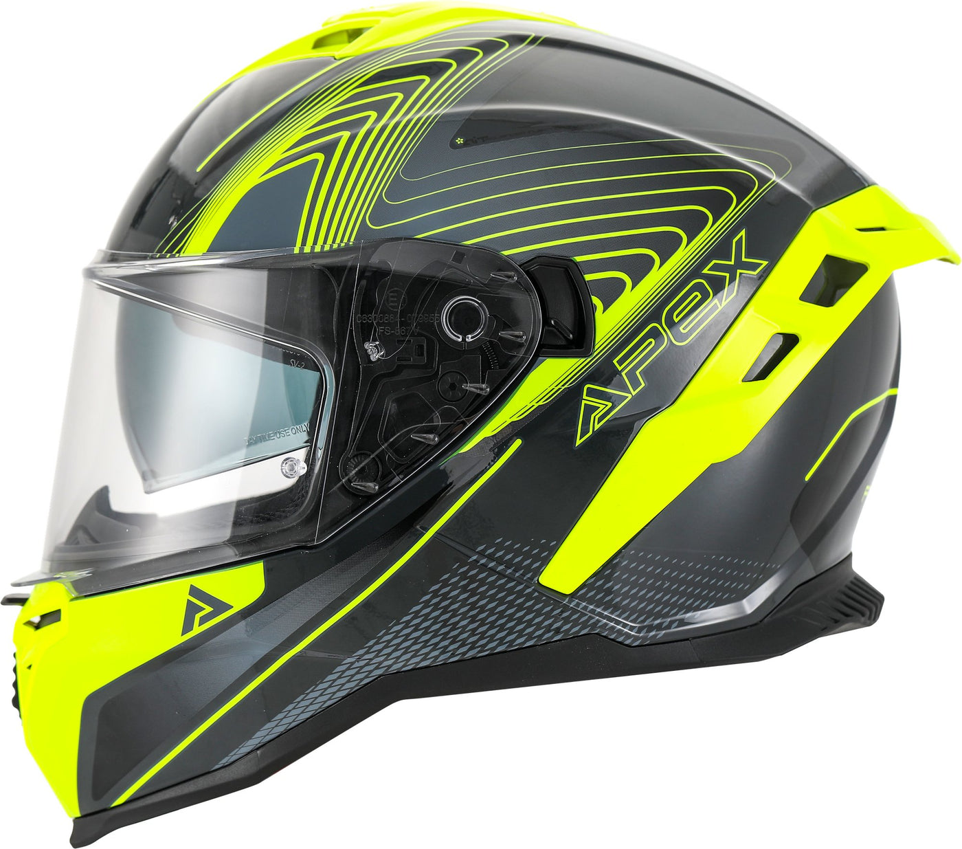 APEX Helmet FI200 Madrid grey/yellow