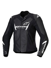 Alpinestars Leather Jacket Woman Faster v3 Black/White