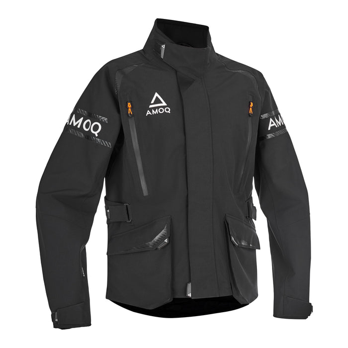 AMOQ Trophy V2 Enduro Jacket Black/Orange