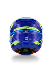 Alpinestars Helmet S-M7 Deed Blue/Fluo Yellow