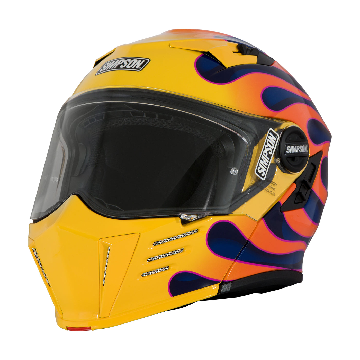 SIMPSON Helmet Darksome Wildfire Yellow
