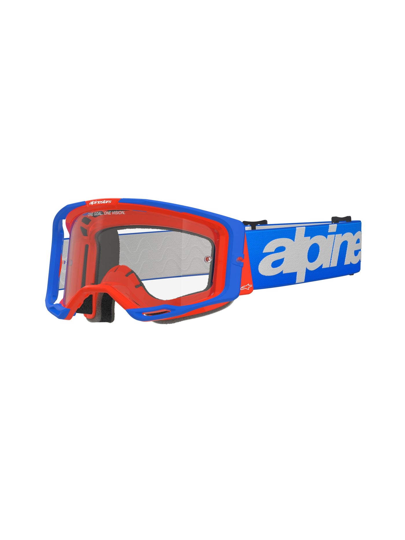 Alpinestars Goggle Vision 8 WORDMARK BLUE ORANGE Clear