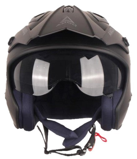 AMOQ Blister Jet Helmet Black
