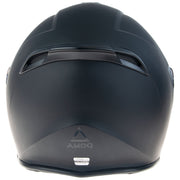 AMOQ Cluster double visor Jet Helmet Blackout